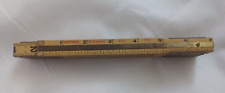 Vintage CRAFTSMAN #3932 Folding Extension Rule w/ Brass Slide. Made in USA. picture