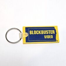 Vtg Blockbuster Video Rubber Keychain Rental Chain Promo Trinket Vhs Gaming 90s picture