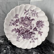 Royal Staffordshire Clarice Cliff Charlotte Lavender Floral Vtg Saucer picture