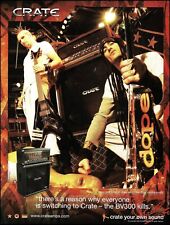 Dope (band) Virus & Edsel 2004 Crate Blue Voodoo guitar amps amplifier ad print picture