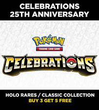 POKEMON CELEBRATIONS 25TH ANNIVERSARY HOLO CLASSIC COLLECTION CHOOSE YOUR CARD picture