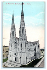1915 St. Patrick's Cathedral New York City NY Early Posted View Postcard picture