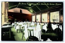 c1910 Dining Room Dakota Hotel Hunters Hot Springs Montana MT Vintage Postcard picture