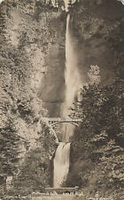 MULTNOMAH WATER FALLS REAL PHOTO POSTCARD COLUMBIA RIVER HWY OREGON 1923 RPPC picture