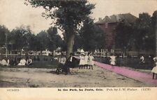 In the Park La Junta Colorado CO Hand-Colored 1908 Postcard picture