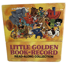 VTG DISNEY + Little Golden Book-Record Read-Along Collection Box 19 books/record picture