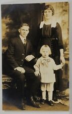 Attractive Young Family c1920s Blonde Hair Child Handsome Man Postcard R4 picture