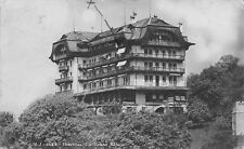 Chexbres Vaud Switzerland~Le Grand Hotel ~Lake Geneva~Alps~My Balcony~RPPC 1916 picture