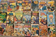 (21) LOT Vintage 60s 70's 80's Horror Monster Mystery Comic Book Marvel  DC picture