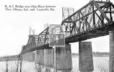 K & I Bridge New Albany Indiana IN Louisville Kentucky KY Reprint Postcard picture