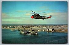 Quonset Point Naval Air Station Rhode Island c1960s Helicopter Aircraft Carrier picture
