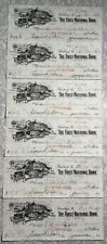 1922 & 1923 The Reading Brewing Co First National Bank of Reading Paper Checks picture