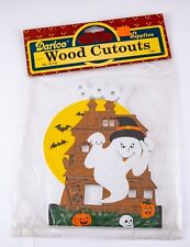 Vintage Darice Halloween Ghost Wood Cutouts NOS Haunted House No. 08758 picture
