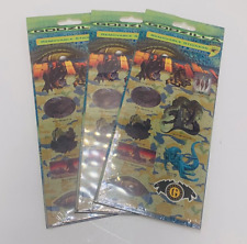 Vintage 1998 Godzilla Collectible Sticker Set x3 Stickety-doo-da NOS picture