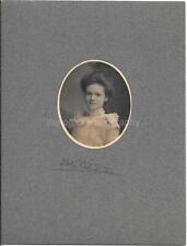 8X6 YOUNG GIRL Pretty Portrait ANTIQUE FOUND PHOTO Black And White Old  36 60 Z picture