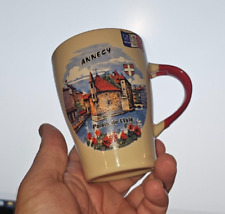 Vintage Palais de l'Isle Annecy France Ceramic Coffee Mug Travel Souvenir picture