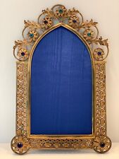 FABULOUS ANTIQUE FRAME WITH GORGEOUS JEWELS. picture