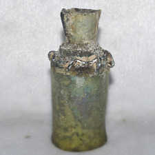 Rare Large Ancient Roman Glass Bottle Vase Vessel Circa 1st - 2nd Century AD picture