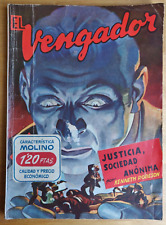 THE AVENGER Justice, Inc SCARCE RARE Spanish Pulp Magazine 1948 Kenneth Robeson picture