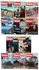 Trains Railroading Magazine Lot 11 Issues 1980 1981 1983 1987 1989 Vintage USA picture