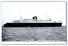 c1950's SS Steamer Badger Ludington Michigan MI RPPC Photo Vintage Postcard picture