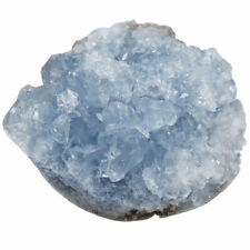 Natural Blue Celestite Mineral Gem Stones Healing Crystal Cluster Geode Specimen picture