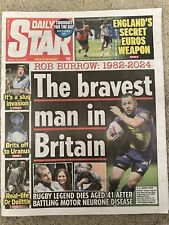 Daily Star 3rd June 2024 3/6/24 Rob Burrow Tribute picture