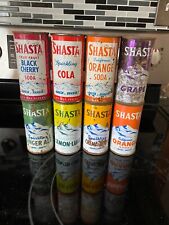 8 Shasta 10 oz. flat top soda cans - Pre-Zip picture