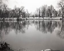 Wabash River Lafayette IN Winter Large Format (4X5) B&W Negative 1981 Jerry Sims picture