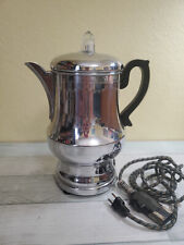 Vintage Farberware Automatic Electric Percolator 4-12 cup Chrome Tested Works picture