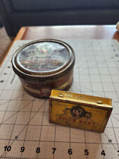 VINTAGE DILL'S BEST SMOKING TOBACCO RUBBED TIN CAN & CIGARETTE BOX LOT picture