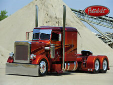 Peterbilt Trucks New Metal Sign: Peterbilt Sleeper in Orange at the Quarry picture