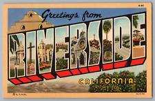 Postcard Greetings From Riverside, California, Large Letter picture