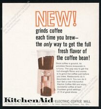 1961 KitchenAid electric coffee mill grinder photo vintage print ad picture