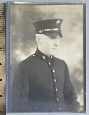 PORTRAIT of HANDSOME MILITARY MAN EARLY MARINE CORPS UNIFORM VINTAGE PHOTO picture