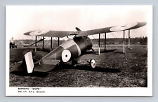RPPC RAF Sopwith Snipe 7F.1? WWI Fighter Bi-Plane FLIGHT Photograph Postcard picture