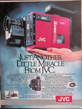 Jvc Ad Of Video Movie Vhs Mini Video Movie Camcorder 1980S Ad Vtg Print Ad 13X10 picture