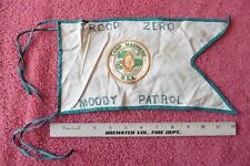 Vintage Boy Scouts of America Camp Mauwehu Flag BSA Troop Zero Moody Patrol  picture