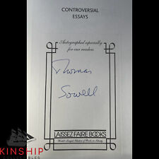 Thomas Sowell signed Controversial Essays Book JSA COA Rare Economist Auto E217 picture