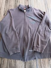 Ladie's Harley Davidson Gray Zip Up Jacket with Logo 2XL picture