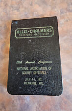 Vintage 1951 Allis-Chalmers Pocket Notebook  Tractors-Machinery picture