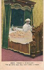 John There's Burglars Humor You go down Dear They won't strike woman pm 1908 DB picture