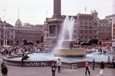 #LD - e Vintage 35mm Slide Photo- London Square- Fountain - 1977 picture