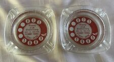 2 1978 Taconnet Federal Credit Union Bank 25th Anniversary Ashtrays Telephone picture