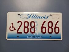 ♿️ 2009 Illinois IL License Plate 288 686 Disabled Handicapped ♿️  picture