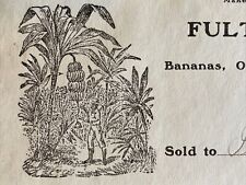 1907 Fulton New York Fruit Supply Bartholomey Billhead California Specialty picture