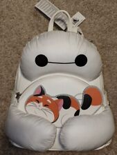 NEW 2024 Disney Parks Loungefly Baymax & Mochi White Mini Backpack NWT picture