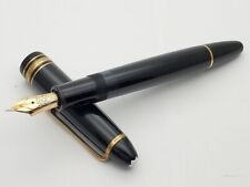MONTBLANC 14K Gold 585 MEISTERSTUCK 146 Piston Fountain Pen Black Used picture