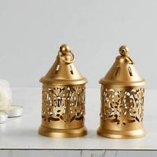 Whitewhale Raga-Manthan Round Hanging Lantern - Set Of 2 Pieces - Gold picture