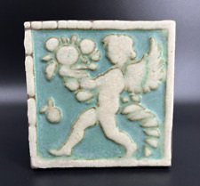 GRUEBY Pottery Arts & Crafts Cupid/Cherub Tile picture
